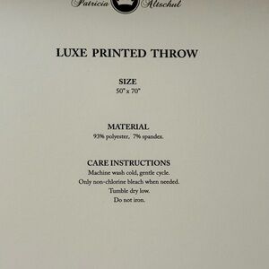 Patricia Altschul Luxe Flamingo luxury throw